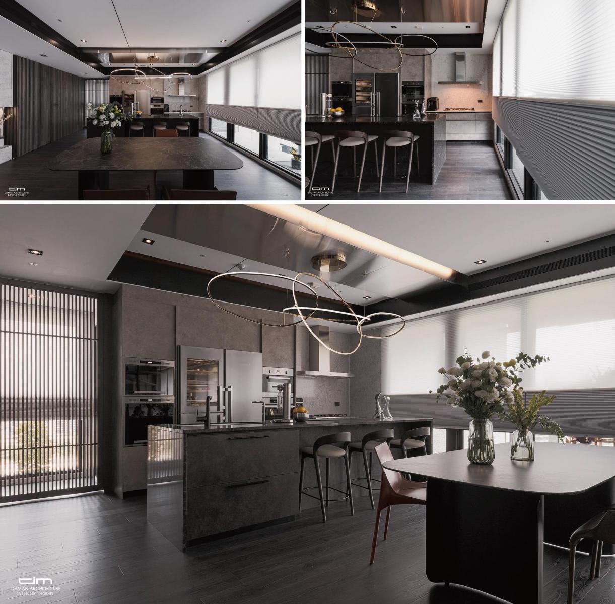 豪宅設計，客廳空間以高採光設計提升空間質感