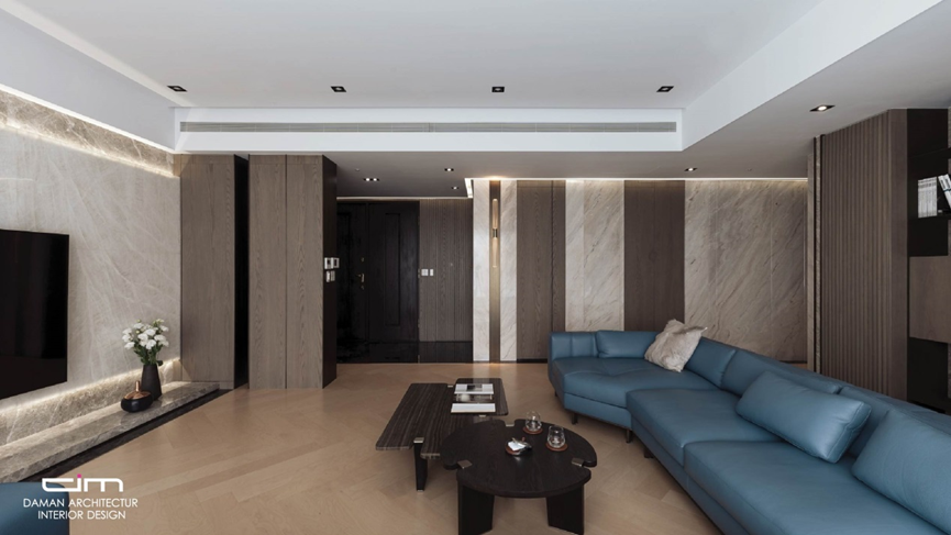 豪宅客廳設計詮釋出日式極簡純粹寧靜的樣貌