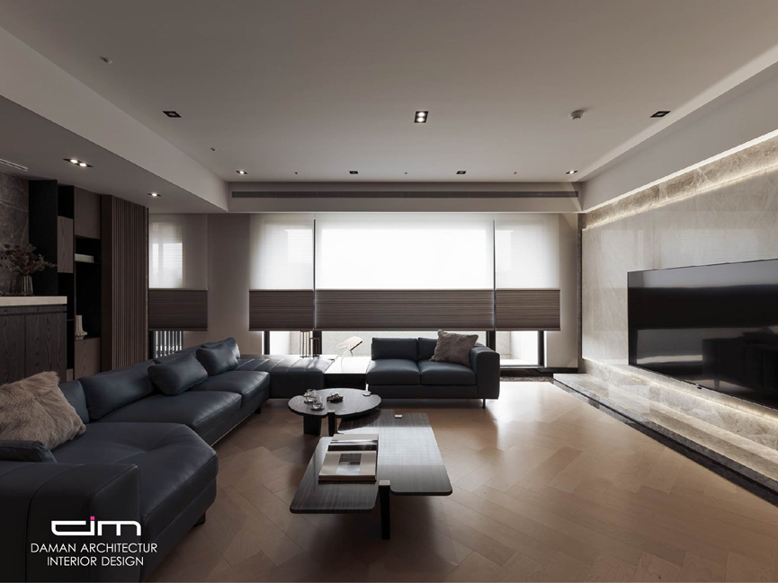 現代日式豪宅客廳設計: 樸實與寧靜，這正是屋主所嚮往的空間感-3